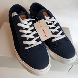 Lucky Brand Men Scott Sneakers Navy memory foam Modern Shoes Sport